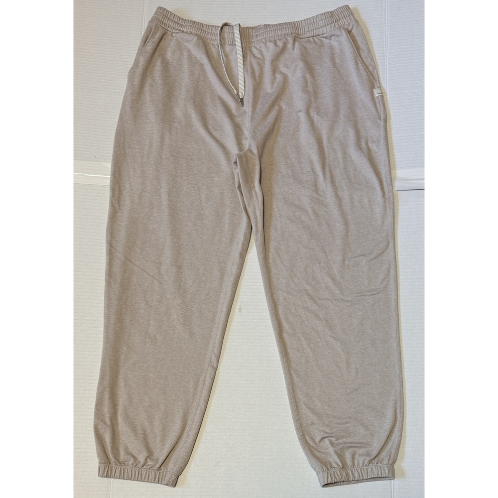 VUORI - -Women's Boyfriend Joggers Beige Heather DreamKnit Sweatpants VW457- XL
